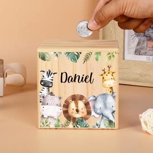 Personalised Wooden Money Box
