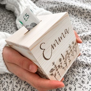 Personalised Wooden Money Box