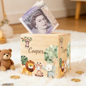 Personalised Wooden Money Box