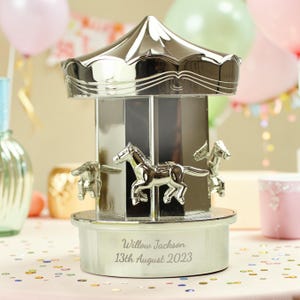 Personalised Children's Carousel Money Box