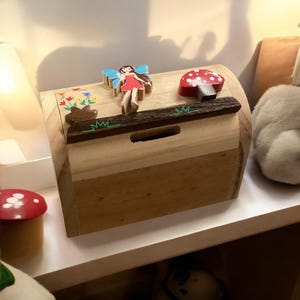 Personalised Wooden Fairy Money Box