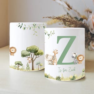 Personalised Safari Money Box