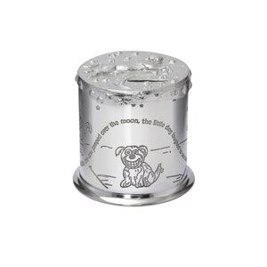 Cow over the Moon Pewter Money Box