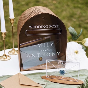 Personalised Acrylic Wedding Card Box