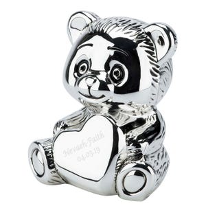 Personalised Engraved Teddy Money Box