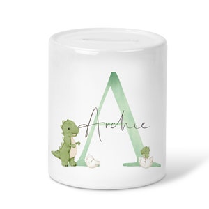 Personalised Dinosaur Money Box