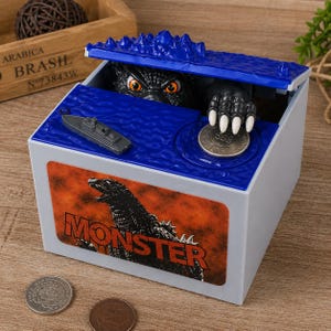 Godzilla Coin Bank with Sound & Light