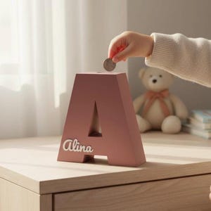 Personalised Letter Piggy Bank