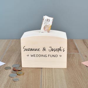 Personalised Wedding Fund Money Box