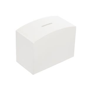 White Rectangular Pocket Money Box