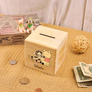 Winnie the Pooh Wooden Piggy Bank