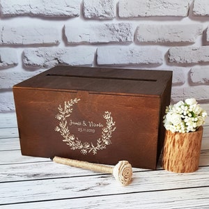 Wooden Wedding Card Box