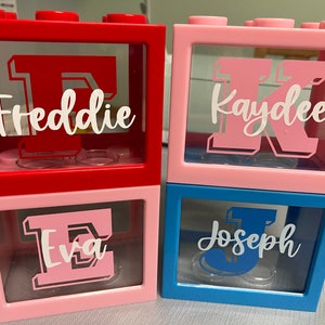 Personalised Building Block Money Box