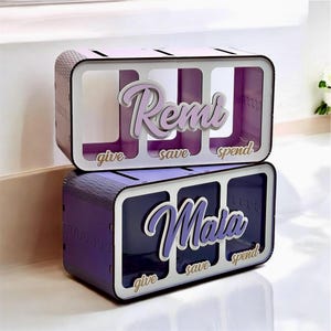 Custom Wood Piggy Bank