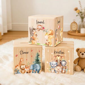 Personalised Wooden Piggy Bank