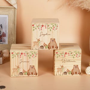 Personalised Wooden Money Box