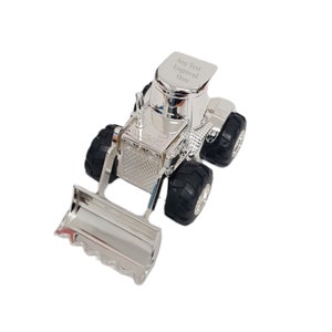 Personalised Silver Digger Money Box