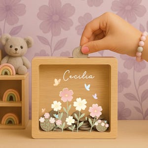 Personalised Oak Money Box